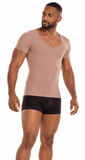 Men’s Compression Vest with Sleeves — 4-Level Snaps 7117 - chanelldiane